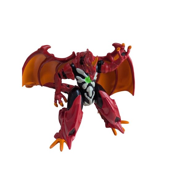 Bakugan Dragonoid Action Figure Red & Orange Toy With Wings & Horn Collectible - Picture 1 of 6